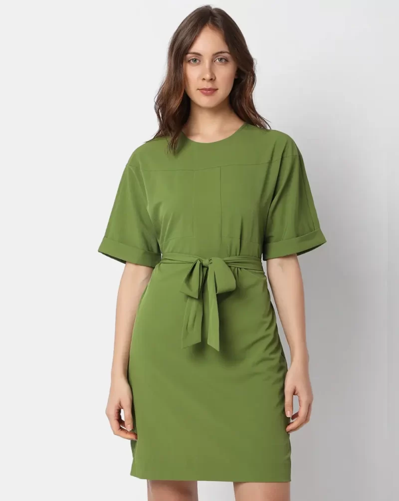 GREEN MINI DRESS