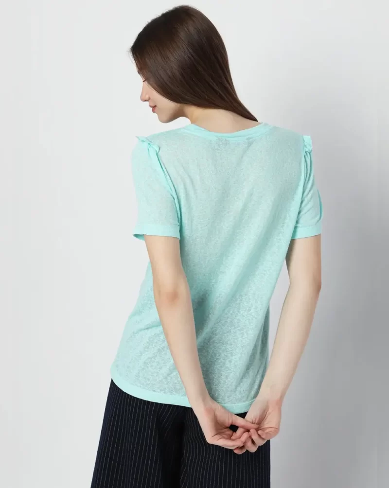 BLUE KNIT T-SHIRT