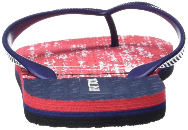 United Colors Of Benetton Mens Red Slipper