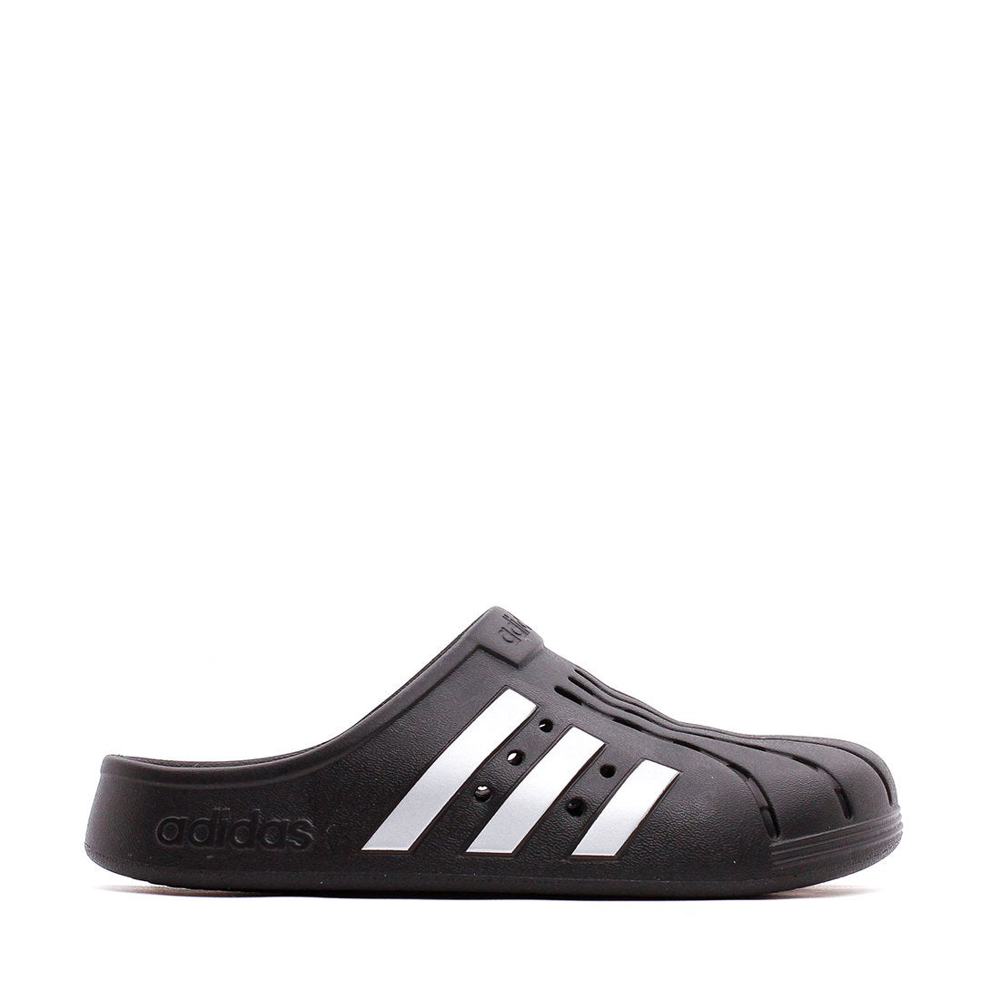 Adidas Men Adilette Clog Black Silver Fy8969