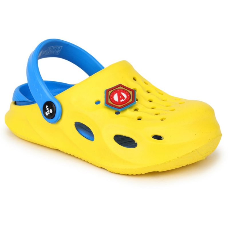 Marvel Avengers By Toothless Kids Boys Yellow Blue Clogs