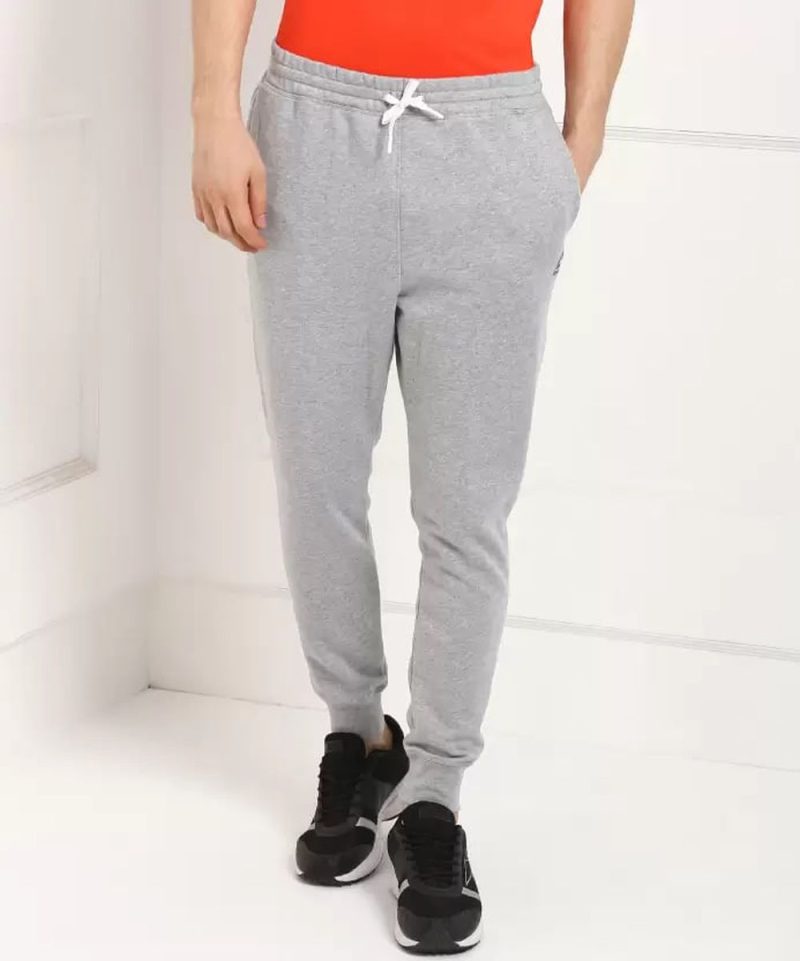 Men Self Design Grey Track Pants