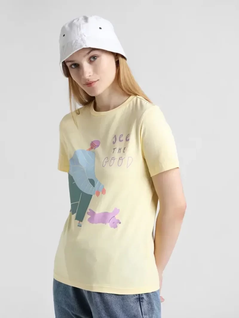 Lavender Graphic Print T-Shirt