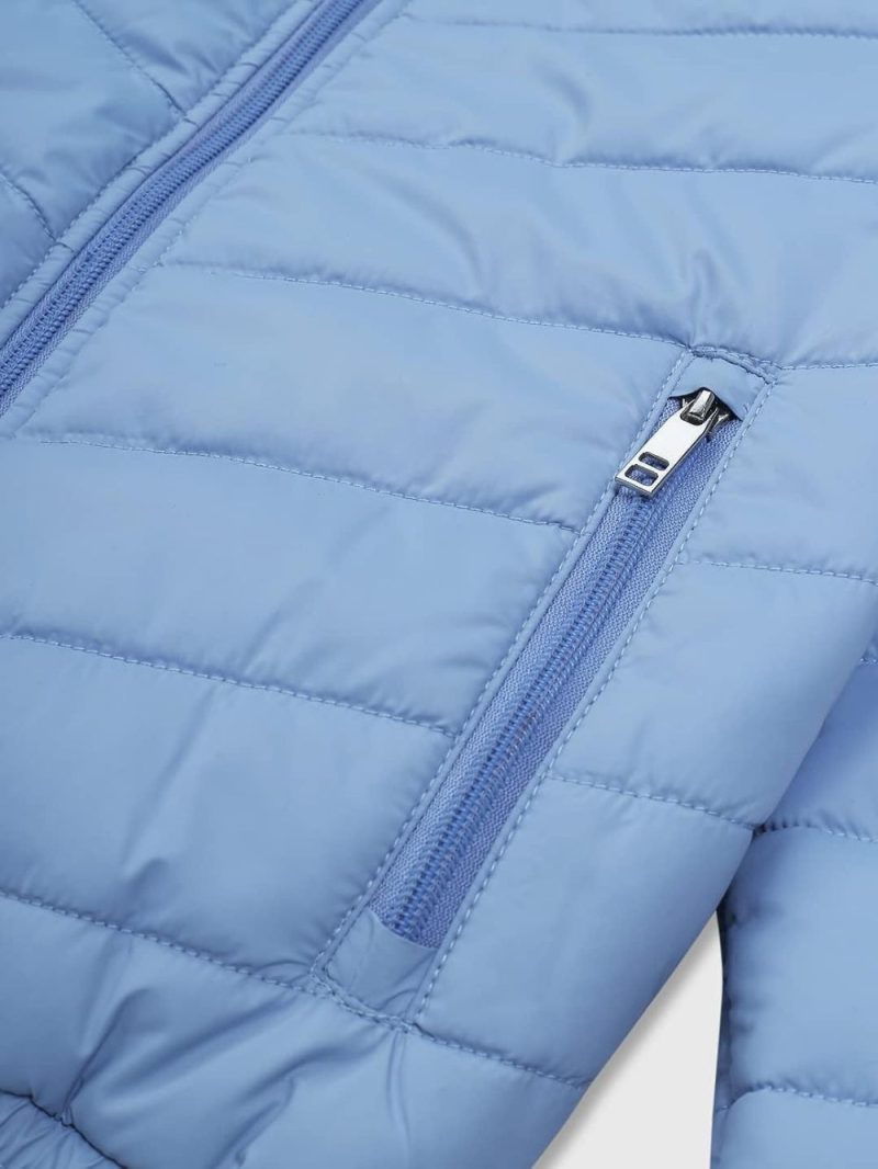 Gini & Jony Girls Blue Solid Taffeta Full Sleeves Heavy Winter Jacket