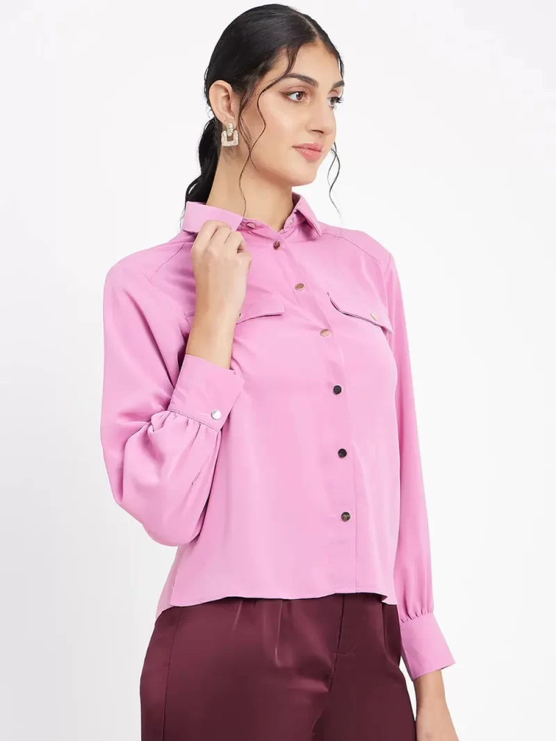 Madame Onion Polyester Party Wear Shirts