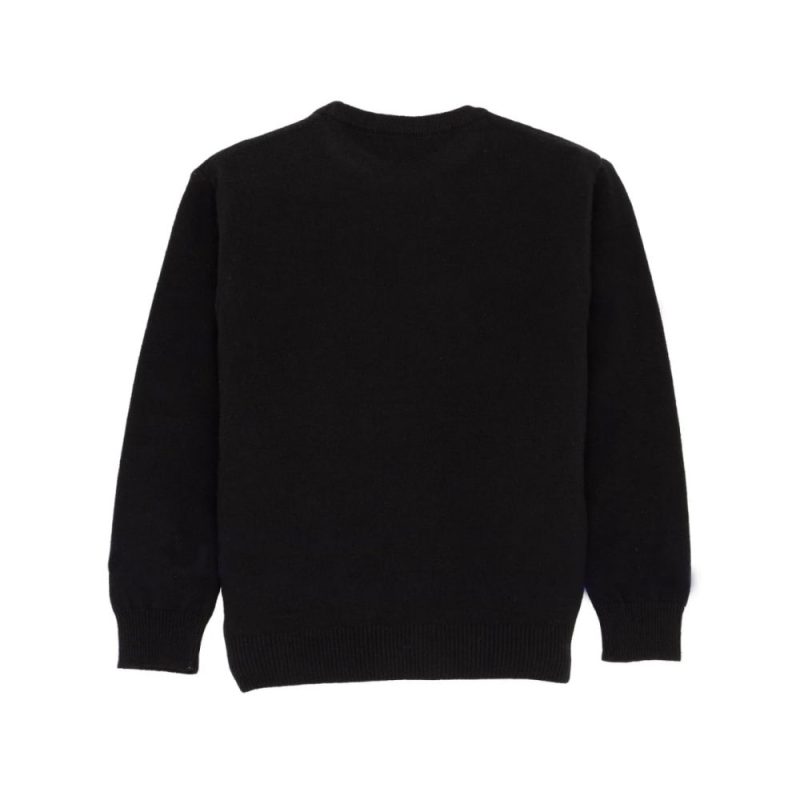 Boys Checkered Round Neck Sweater