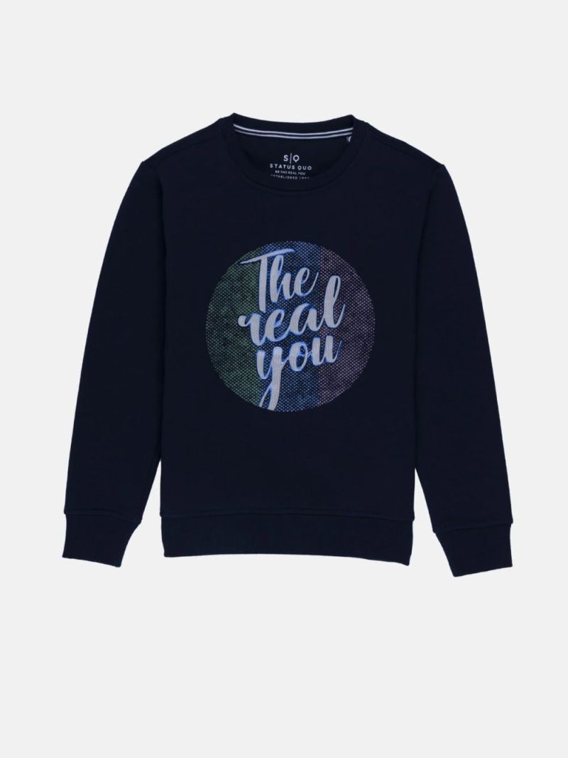 Boys Printed Round Neck Sweatshirt