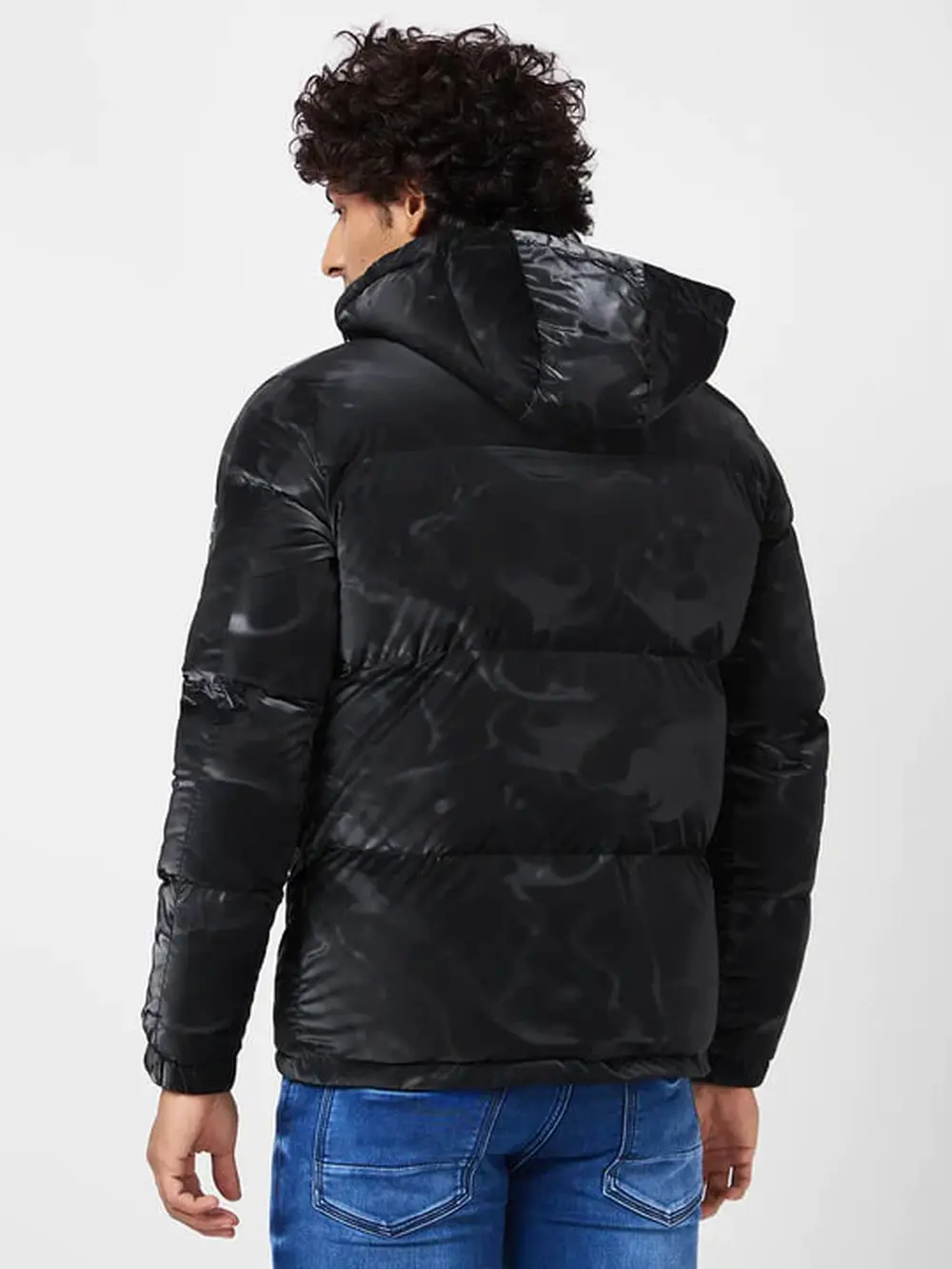 Men'S Printed Jacket With Cf Branded Zipper