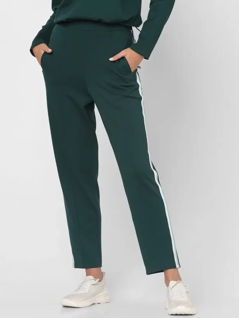 Green High Rise Co-Ord Set Pants