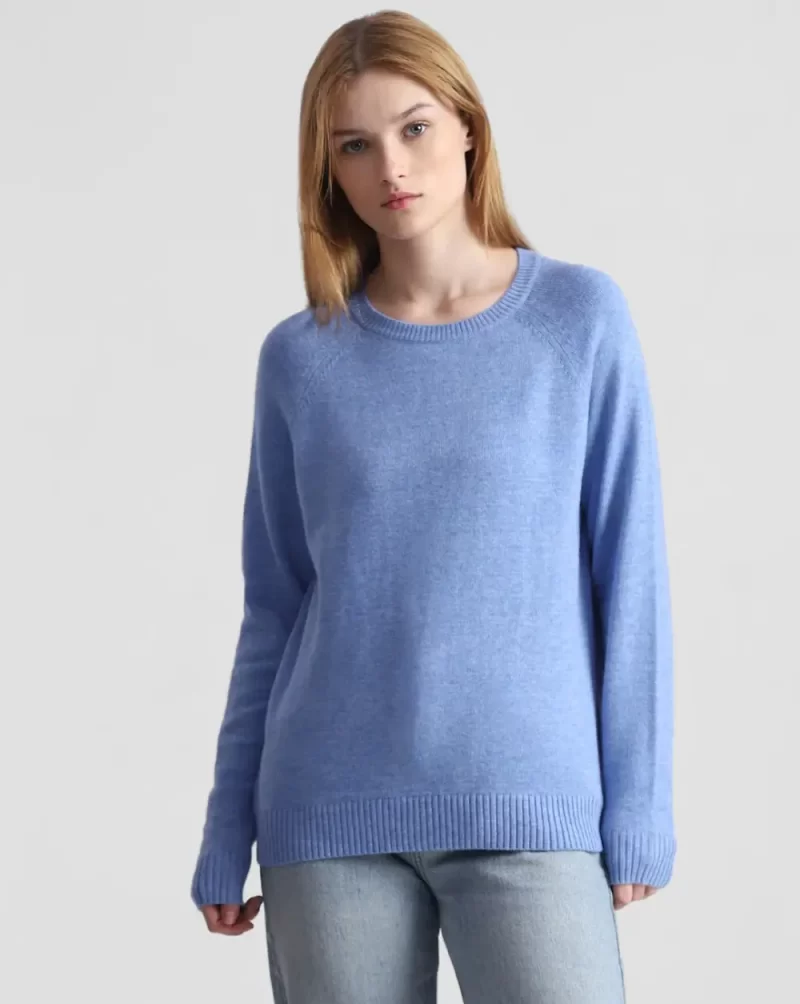 Blue Full Sleeves Pullover