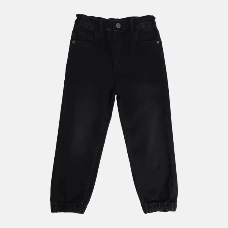 Boys Black Denim Pant