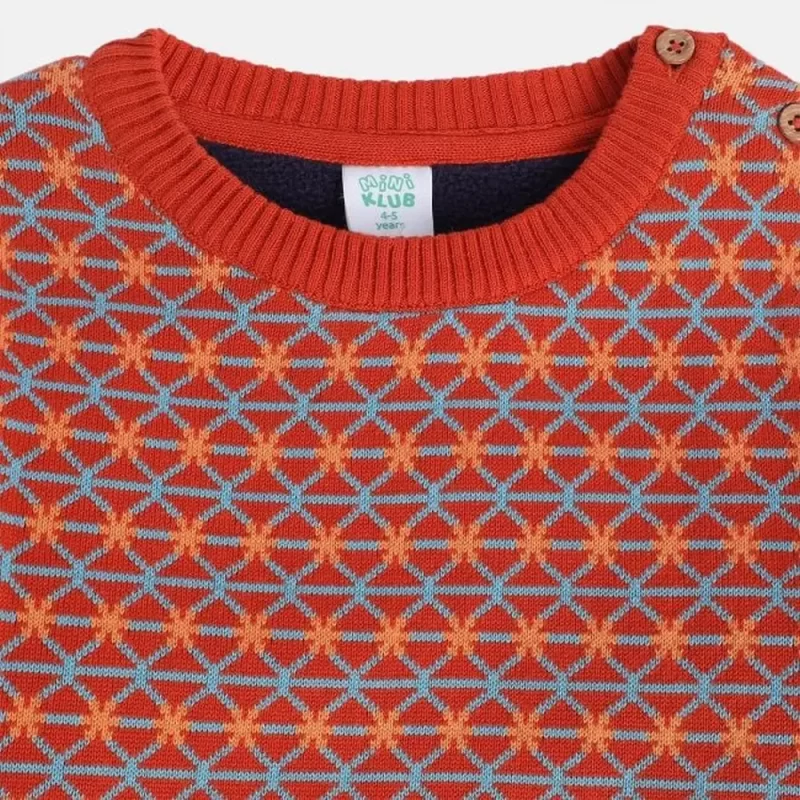 Boys Orange Sweater