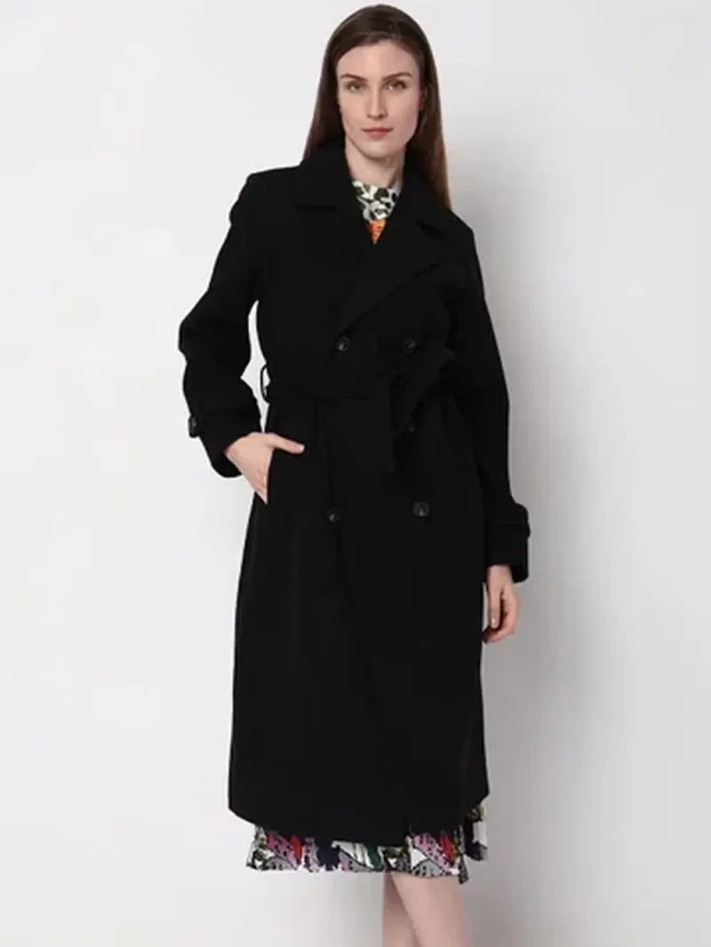 Black Long Trench Coat