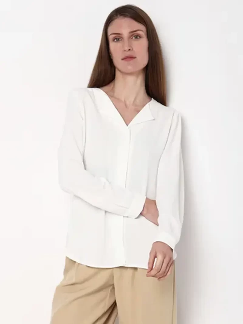 White Solid Shirt