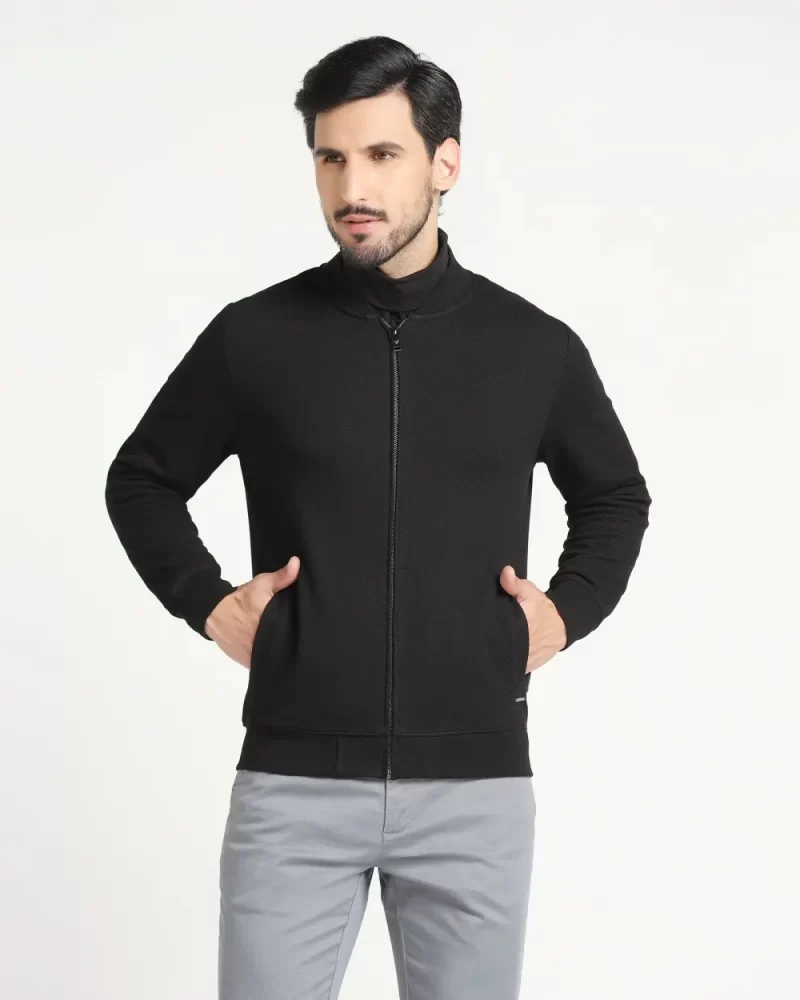 Black Solid Sweatshirt - Astroid