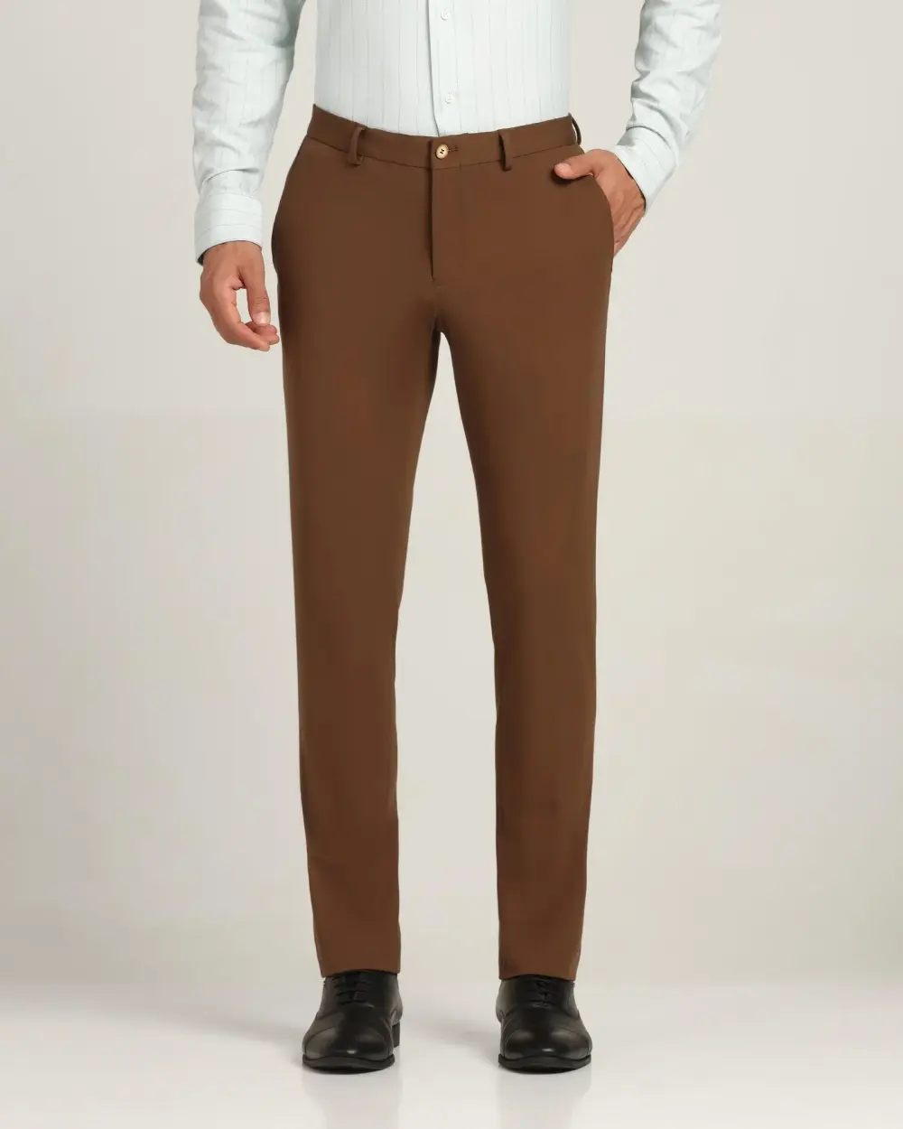 Buy Arrow Dobby Solid Trousers - NNNOW.com