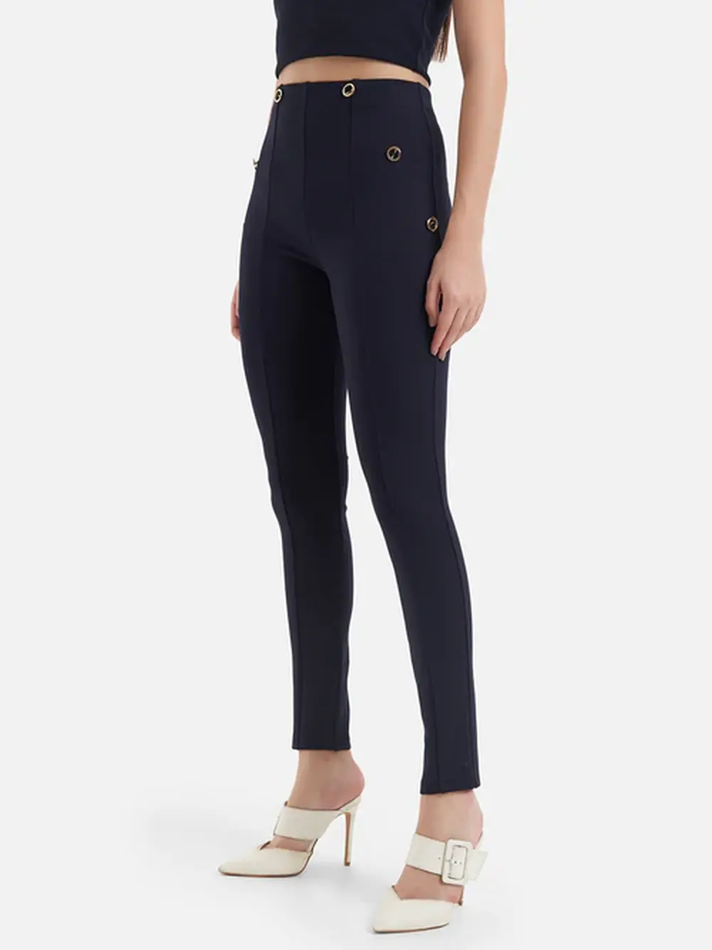 Buy MADAME Black Denim Skinny Fit Mid Rise Jeans for Women Online @ Tata  CLiQ