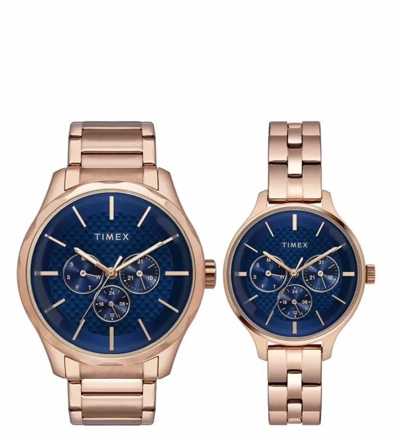 Timex Tw00Pr290 Fashion Multifunction Couple Watch
