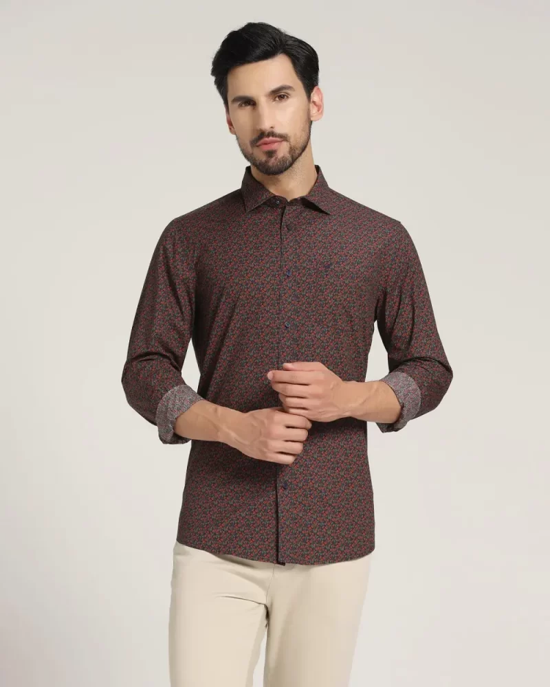 Casual Blue Printed Shirt - Yale