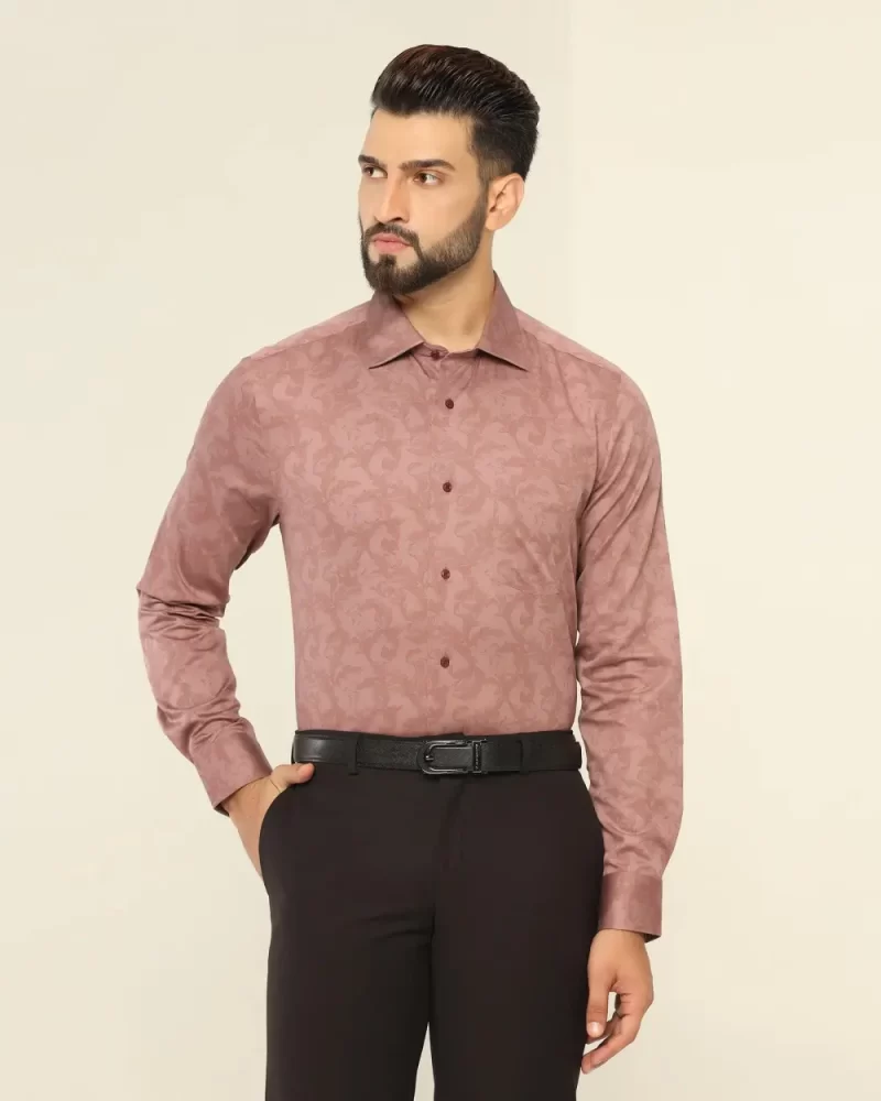 Formal Dusty Pink Printed Shirt - Penny