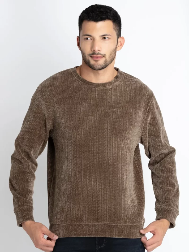 Mens Solid Lightweight Sweatshirt