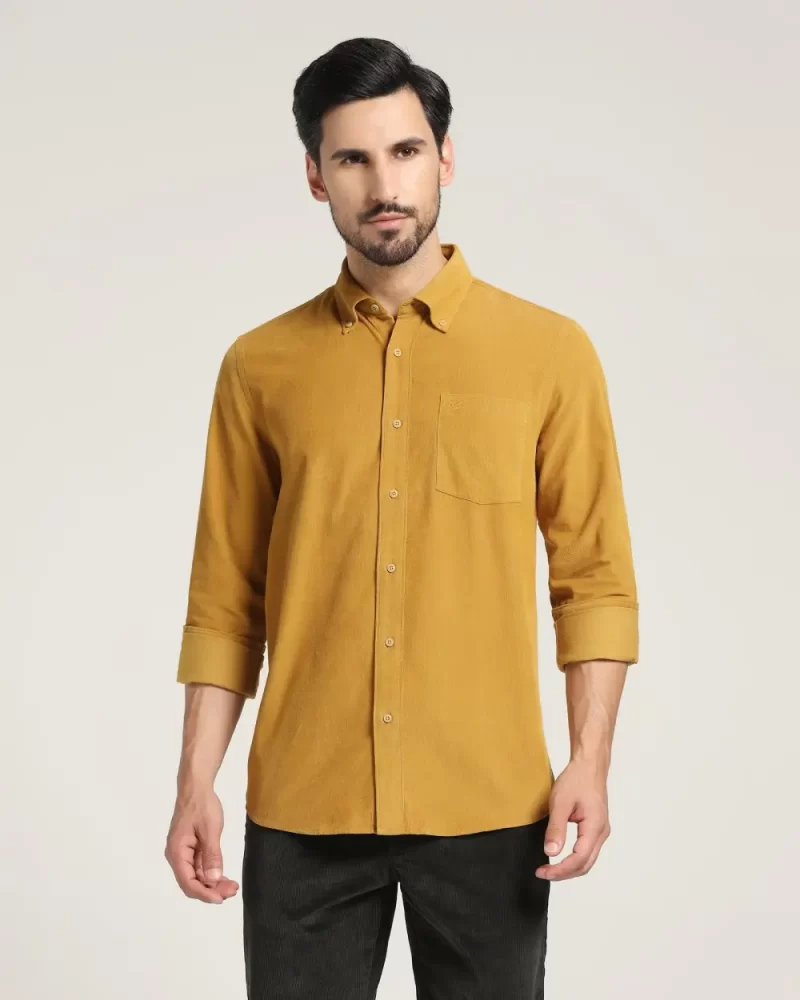 Casual Blue Textured Shirt - Westin