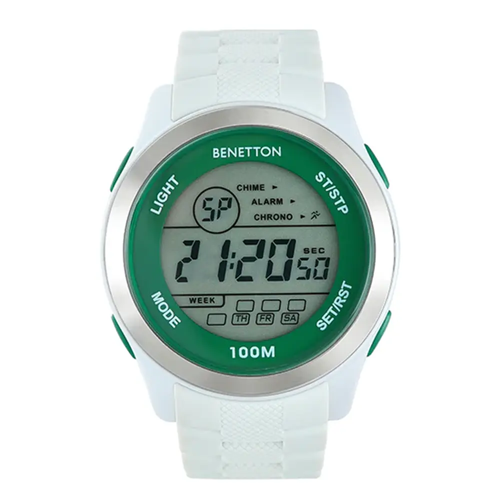 United Colors Of Benetton Sport Digital Dial Round Case Digital Quartz Unisex Watch - Uwucg0502