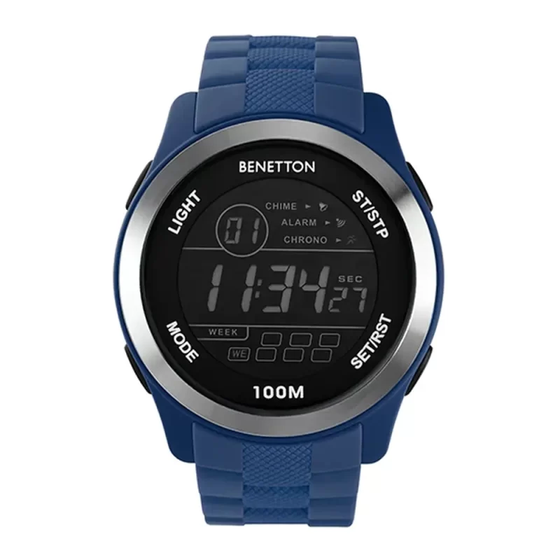 United Colors Of Benetton Sport Digital Dial Round Case Digital Quartz Unisex Watch - Uwucg0503