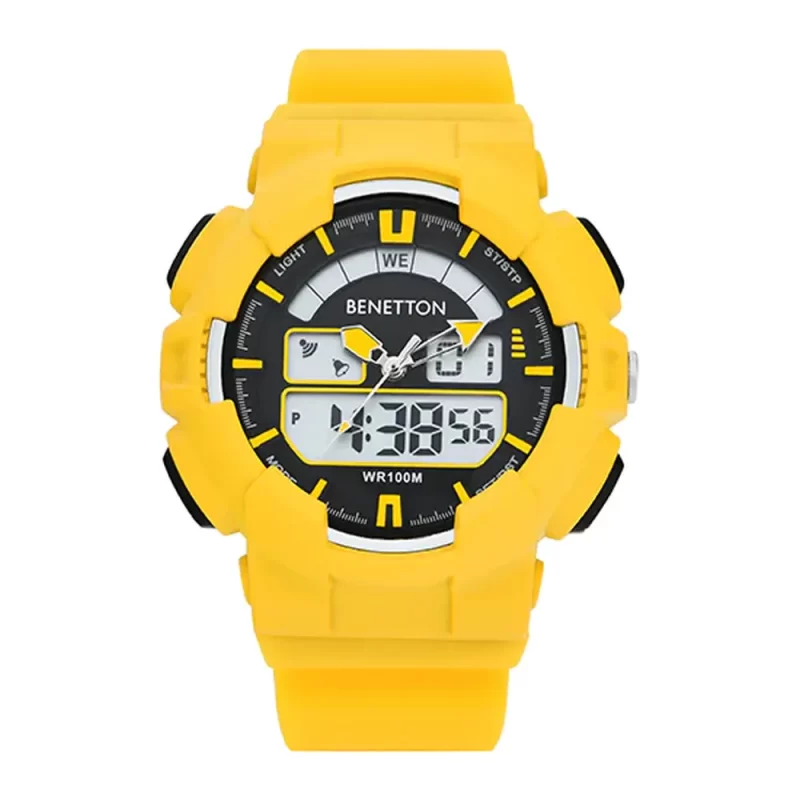 United Colors Of Benetton Sport Ana-Digi Dial Round Case Digital Quartz Unisex Watch - Uwucg0602