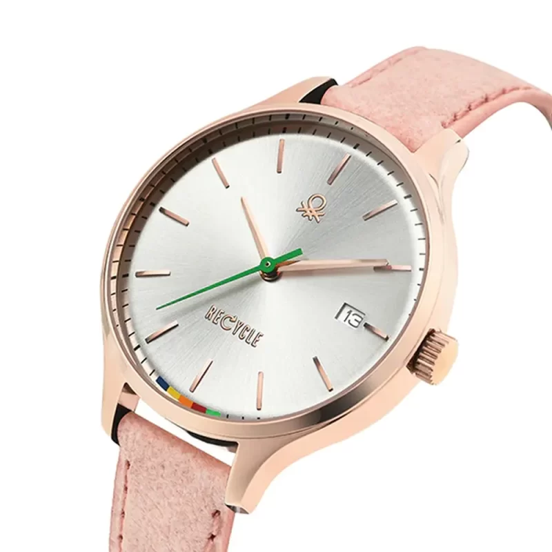 United Colors Of Benetton Social Silver Dial Round Case Quartz Analog Women Watch - Uwucl0100