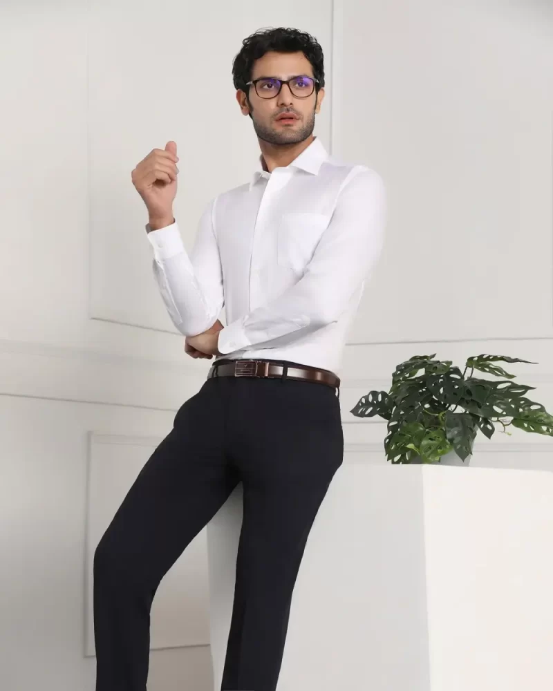 Must Haves Formal White Solid Shirt - Spectrum
