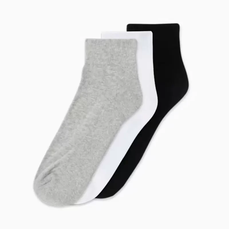 Half Terry Ankle-Length Socks Pack Of 3