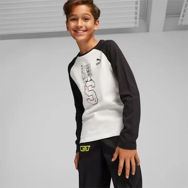 Puma X Spongebob Squarepants Youth Long Sleeve T-Shirt
