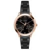 Timex Fashion Women'S Black Dial Round Case 3 Hands Function Watch -Tw000T630
