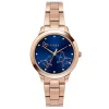 Timex Fashion Women'S Blue Dial Round Case 3 Hands Function Watch -Tw000T631