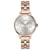 Timex Fashion Women'S Silver Dial Round Case Multifunction Function Watch -Twel14815