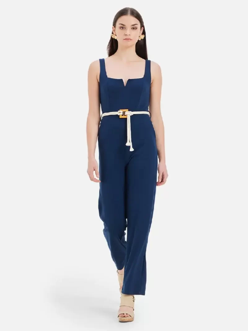 Piper Sleeveless Jumpsuit With Belt