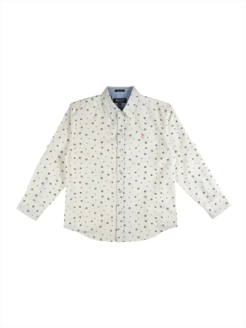 Gini And Jony Boys Solid Cotton Shirt