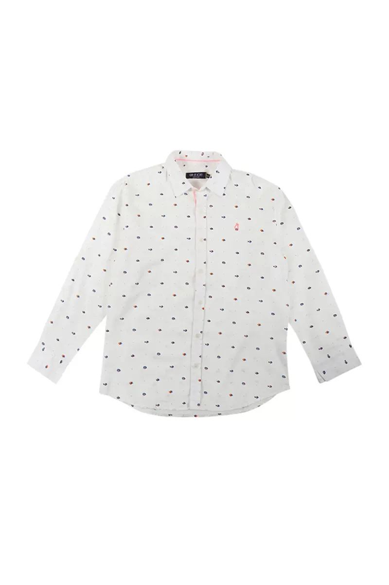 Gini And Jony Boys Solid Cotton Shirt