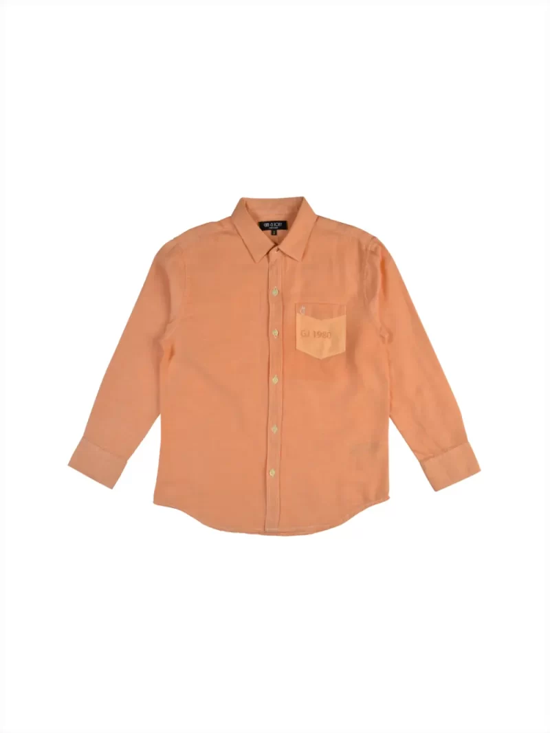 Gini And Jony Boys Solid Cotton Shirt