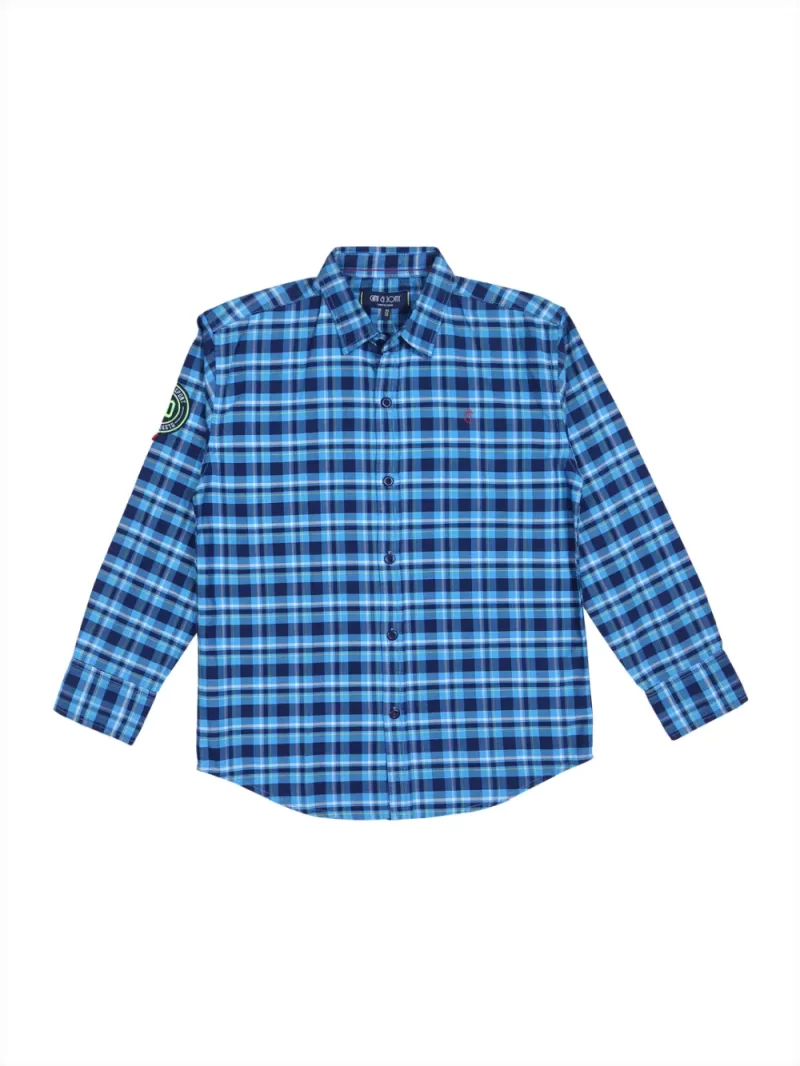 Gini And Jony Boys Solid Cotton Shirt