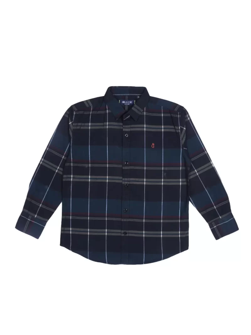 Gini And Jony Boys Solid Cotton Shirt