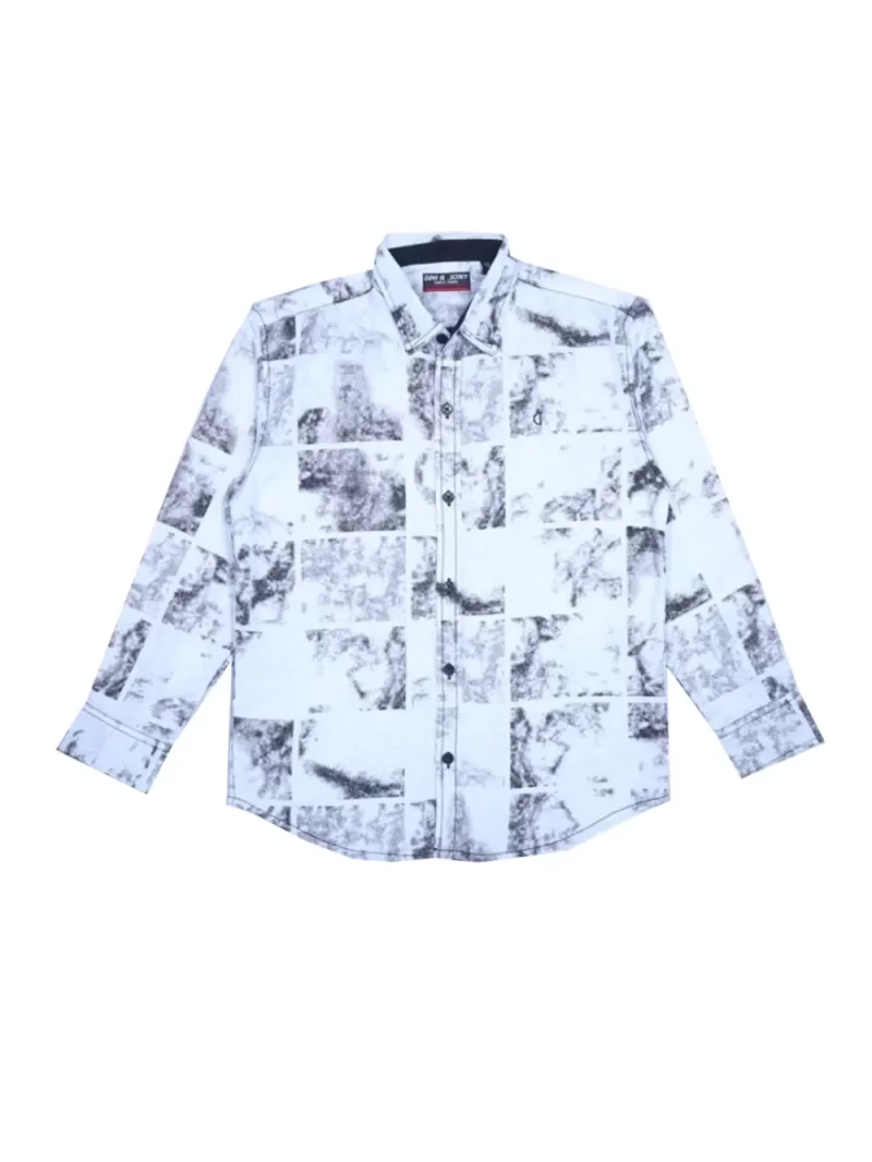 Gini And Jony Boys Solid Cotton Shirt