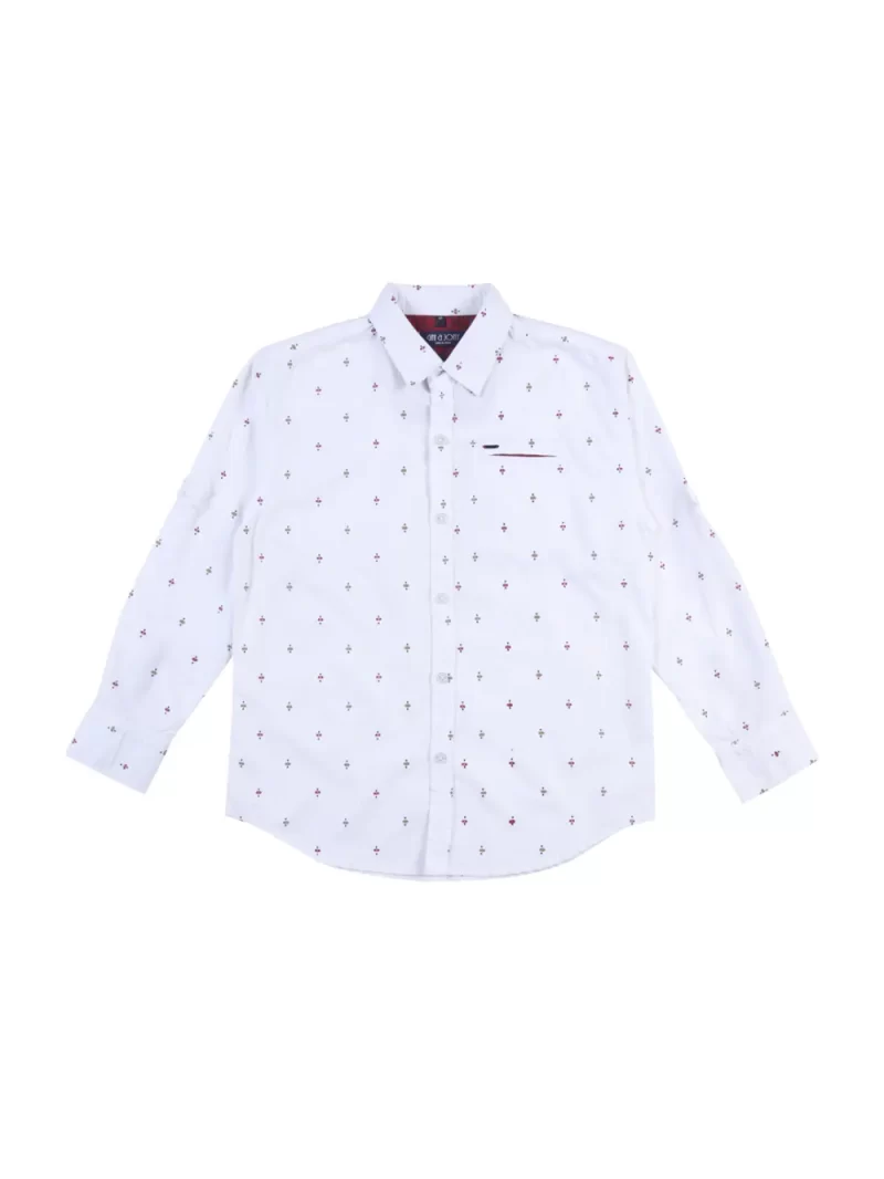 Gini And Jony Boys Solid Cotton Shirt