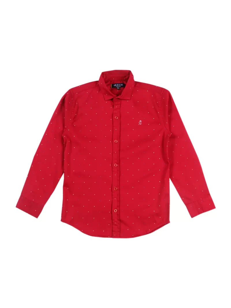 Gini And Jony Boys Solid Cotton Shirt