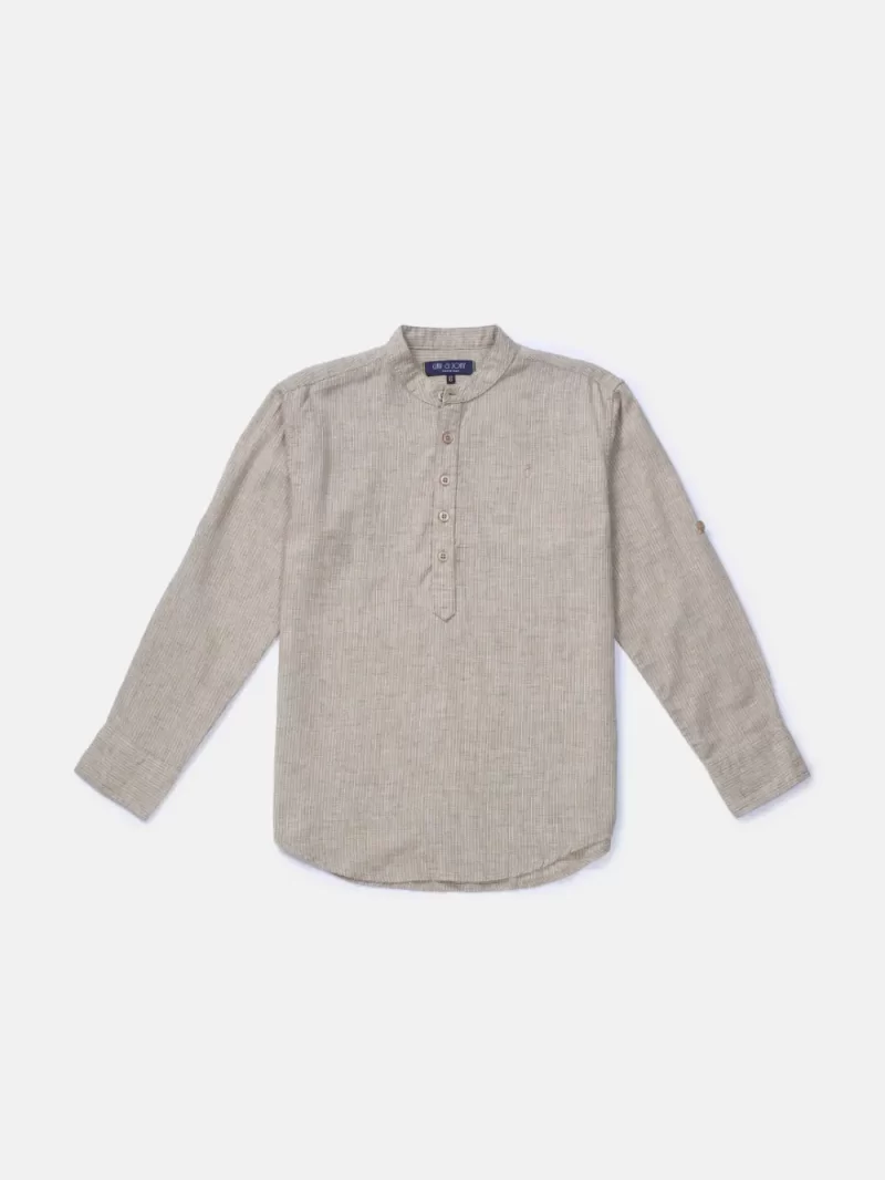 Gini And Jony Boys Solid Cotton Shirt