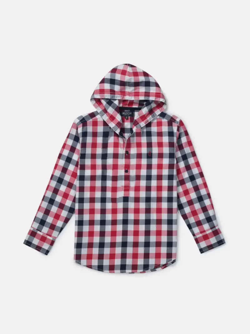 Gini And Jony Boys Solid Cotton Shirt