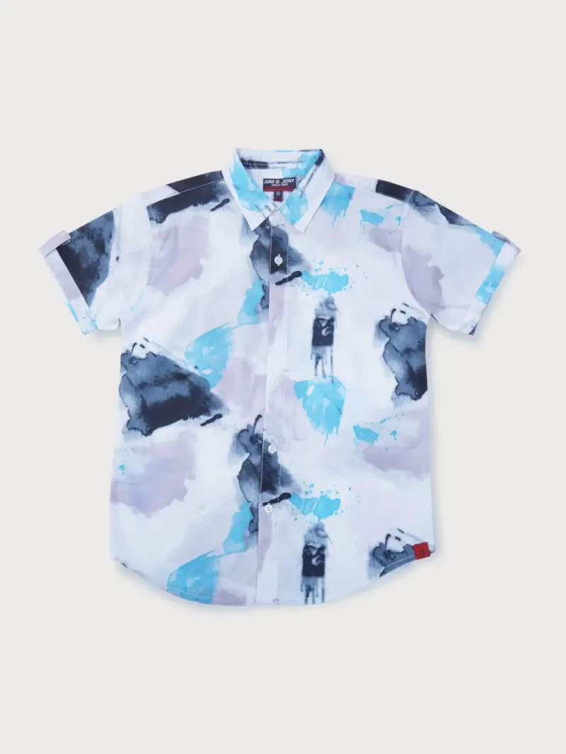 Gini And Jony Boys Solid Cotton Shirt