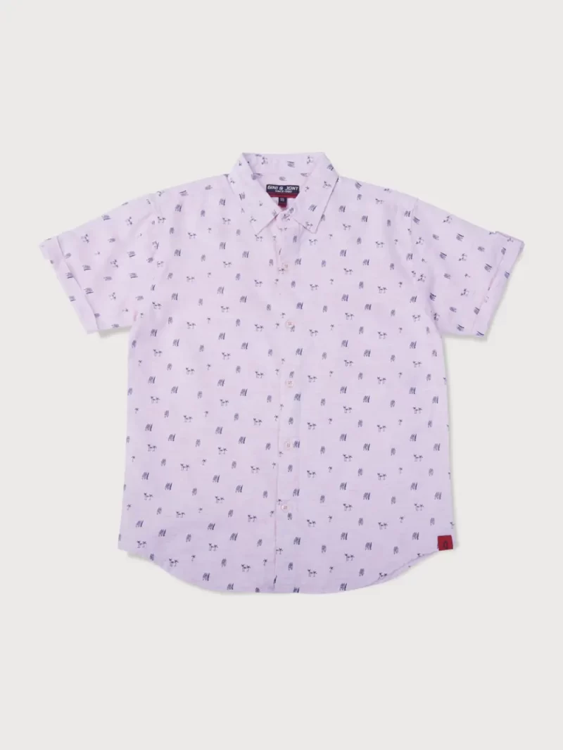 Gini And Jony Boys Solid Cotton Shirt