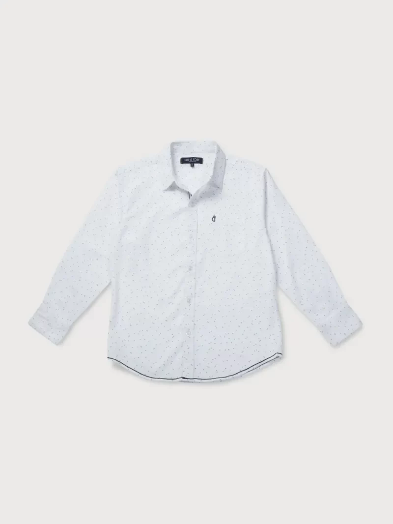 Gini And Jony Boys Solid Cotton Shirt